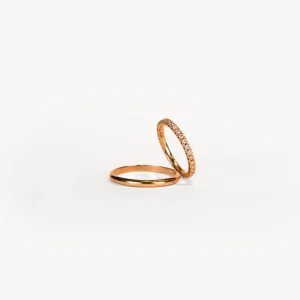 Compromiso^Joyería Suiza alianza de oro rosa_2mm