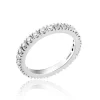 Compromiso^Joyería Suiza Anillo Trilogy Eternity de Chimento en oro blanco y brillantes