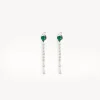 Pendientes^Joyería Suiza Pendientes brillantes y esmeraldas_0293*SSM