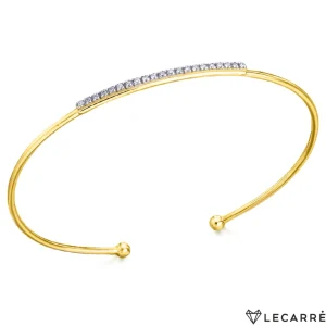 Pulseras^Joyería Suiza Pulsera abierta con brillantes
