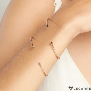 Pulseras^Joyería Suiza Pulsera abierta oro rosa