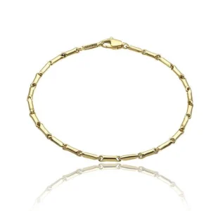Pulseras^Joyería Suiza Pulsera de Chimento de la colección Bamboo Classic realizada en oro amarillo