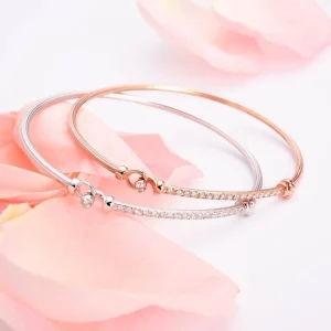 Pulseras^Joyería Suiza Pulsera de oro rosa y brillantes