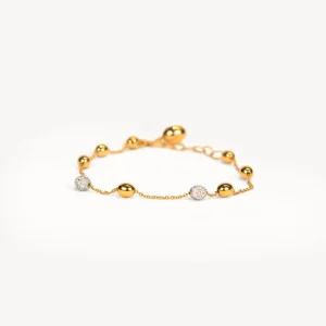 Pulseras^Joyería Suiza Pulsera Nanis de oro rosa y brillantes_BS32-583