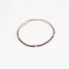 Pulseras^Joyería Suiza Pulsera riviere de oro blanco con brillantes y rubíes