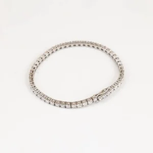 Pulseras^Joyería Suiza Pulsera riviere de oro blanco con brillantes
