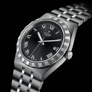 Tudor^Tudor Reloj Royal de 38mm con esfera negra y romanos