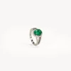 Anillos^Joyería Suiza S_PF_196E-1_ SORTIJA DE ESMERALDA CON ORLA DE BRILLANTES