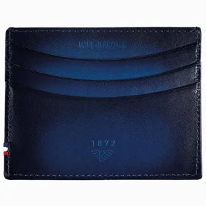 Complementos^Joyería Suiza Tarjetero de caballero de St Dupont en piel azul